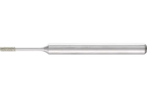Diamentowa ściernica trzpieniowa cylindryczna Ø1,2 mm, trzpień Ø3 mm D91 (drobna) do szlifowania otworów/łuków 1