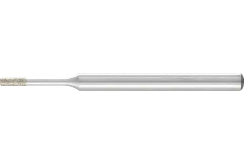 Diamentowa ściernica trzpieniowa cylindryczna Ø1,4 mm, trzpień Ø3 mm D64 (drobna) do szlifowania otworów/łuków 1