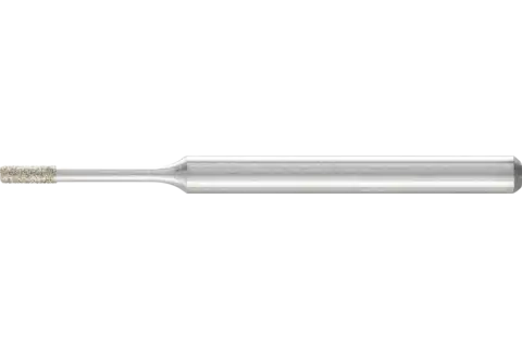 Diamentowa ściernica trzpieniowa cylindryczna Ø1,4 mm, trzpień Ø3 mm D91 (drobna) do szlifowania otworów/łuków 1
