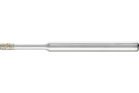 Diamentowa ściernica trzpieniowa cylindryczna Ø2,0 mm, trzpień Ø3 mm D126 (średnia) do szlifowania otworów/łuków 1