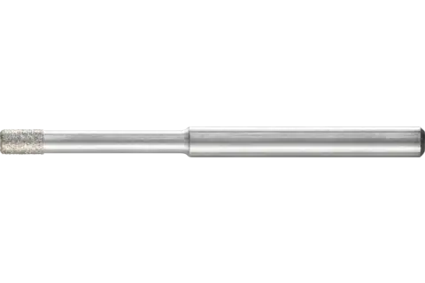 Diamentowa ściernica trzpieniowa cylindryczna Ø2,4 mm, trzpień Ø3 mm D91 (drobna) do szlifowania otworów/łuków 1