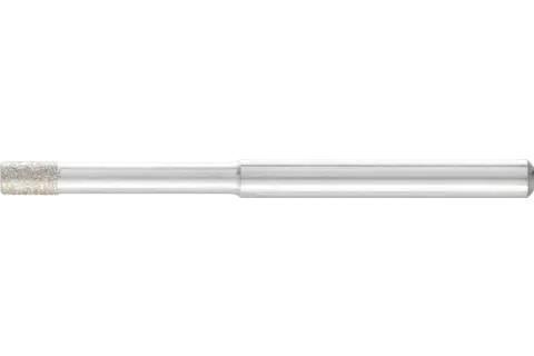 Diamentowa ściernica trzpieniowa cylindryczna Ø2,6 mm, trzpień Ø3 mm D91 (drobna) do szlifowania otworów/łuków 1