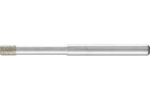 Diamentowa ściernica trzpieniowa cylindryczna Ø2,8 mm, trzpień Ø3 mm D126 (średnia) do szlifowania otworów/łuków 1