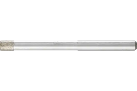Diamentowa ściernica trzpieniowa cylindryczna Ø3,0 mm, trzpień Ø3 mm D64 (drobna) do szlifowania otworów/łuków 1