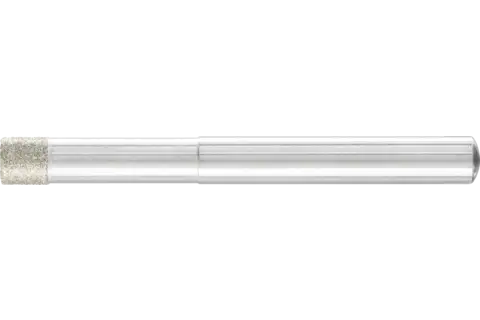 Diamentowa ściernica trzpieniowa cylindryczna Ø6,0 mm, trzpień Ø6 mm D126 (średnia) do szlifowania otworów/łuków 1