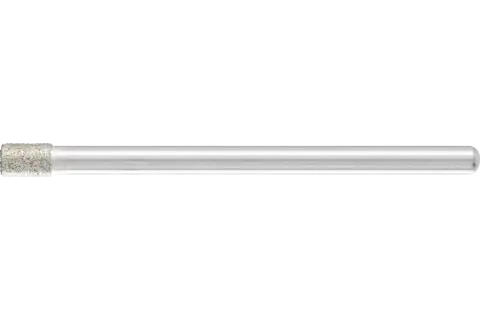 Diamentowa ściernica trzpieniowa cylindryczna Ø3,5 mm, trzpień Ø3 mm D126 (średnia) do szlifowania otworów/łuków 1