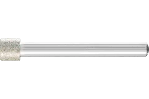 Diamentowa ściernica trzpieniowa cylindryczna Ø9,0 mm, trzpień Ø6 mm D126 (średnia) do szlifowania otworów/łuków 1