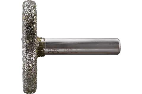 Meule sur tige Diamant, cylindrique 45x6,5x8 mm D852 pour le meulage de fonte grise et à graphite sphéroïdal 1