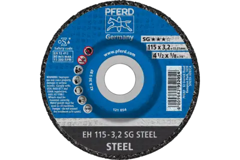 Cut-off wheel EH 115x3.2x22.23 mm depressed centre Performance Line SG STEEL for steel 1