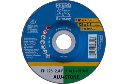Disco de corte EH 125x2,4x22,23 mm embutido línea universal PSF ALU+STONE para aluminio/metales no férricos/piedra (10) 1