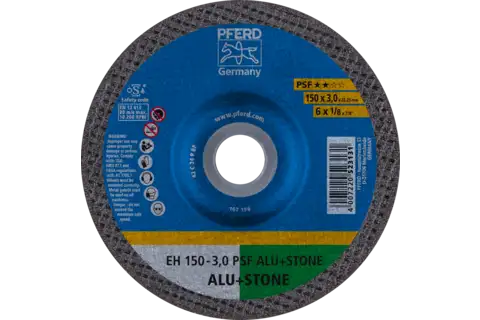 Disco da taglio EH 150x3,0x22,23 mm versione a centro depresso, linea uni. PSF ALU+STONE per alu/met. non ferrosi/pietra 1