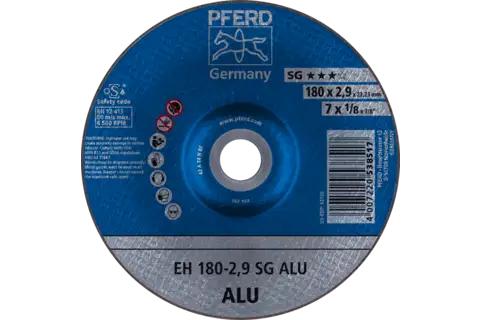 Disco de corte EH 180x2,9x22,23 mm embutido línea alto rendimiento SG ALU para aluminio 1
