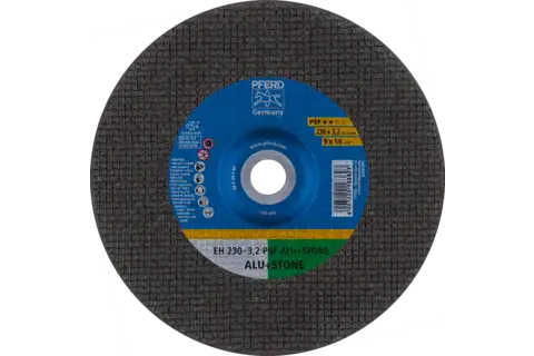 Disco da taglio EH 230x3,2x22,23 mm versione a centro depresso, linea uni. PSF ALU+STONE per alu/met. non ferrosi/pietra 1