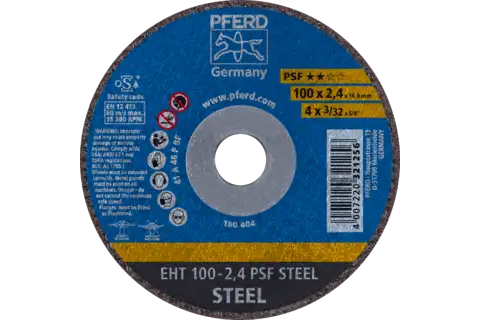 Kesme taşı EHT 100x2,4x16 mm düz Üniversal seri PSF STEEL, çelik için 1