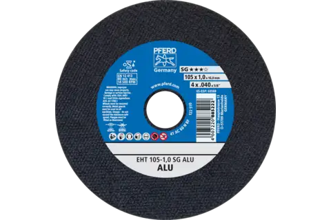 Disco de corte EHT 105x1,0x16 mm recto línea alto rendimiento SG ALU para ALU 1