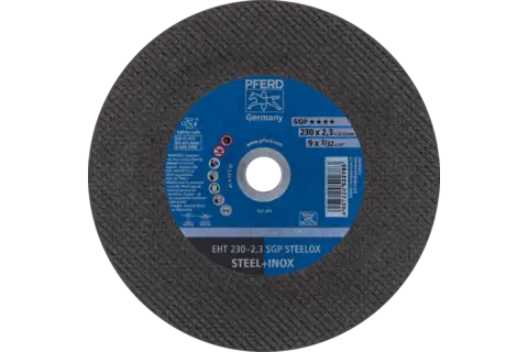 Cut-off wheel EHT 230x2.3x22.23 mm flat Special Line SGP STEELOX for steel/stainless steel 1