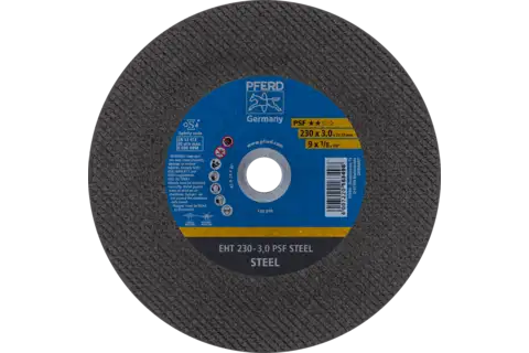 Disco de corte EHT 230x3,0x22,23 mm recto línea universal PSF STEEL para acero (25) 1