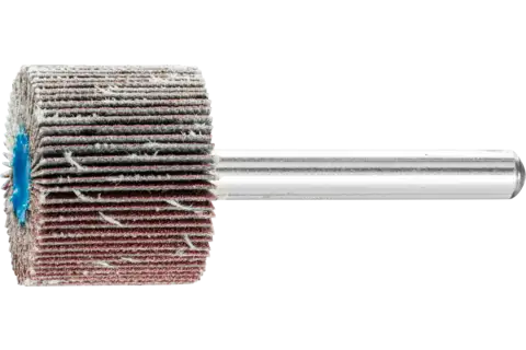 Disco lamelar montado de óxido de alumínio F diâm. 25x20 mm diâm. da haste 6 mm A180 para desbaste fino e acabamento 1