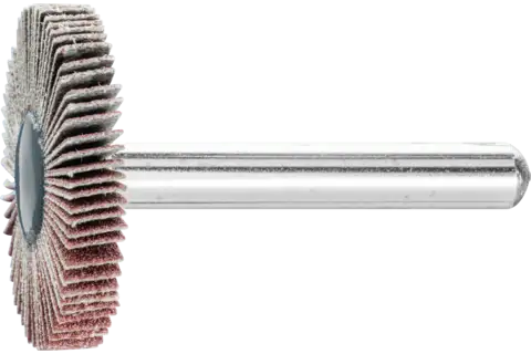 Disco lamelar montado de óxido de alumínio F diâm. 30x5 mm diâm. da haste 6 mm A180 para desbaste fino e acabamento 1