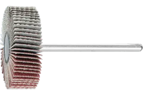 Roue à lamelles corindon F Ø 30x10 mm, tige Ø 3 mm, A180 pour ponçage fin et finition 1