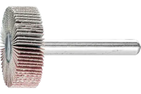 Disco lamelar montado de óxido de alumínio F diâm. 30x10 mm diâm. da haste 6 mm A320 para desbaste fino e acabamento 1