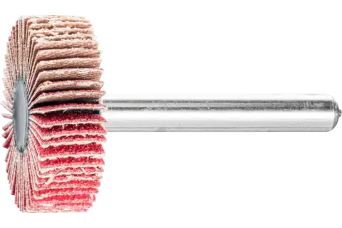 Keramische korrel lamellenslijpstift F Ø 30x10 mm stift-Ø 6 mm CO-COOL120 hoog rendement op edelstaal 1