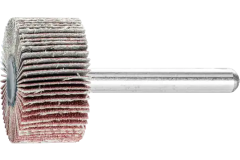 Disco lamelar montado de óxido de alumínio F diâm. 30x15 mm diâm. da haste 6 mm A150 para desbaste fino e acabamento 1