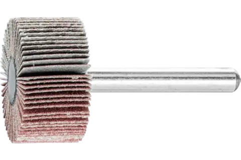 Disco lamelar montado de óxido de alumínio F diâm. 30x15 mm diâm. da haste 6 mm A180 para desbaste fino e acabamento 1