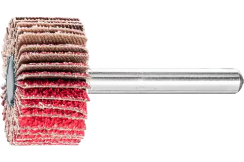 Keramische korrel lamellenslijpstift F Ø 30x15 mm stift-Ø 6 mm CO-COOL60 hoog rendement op edelstaal 1