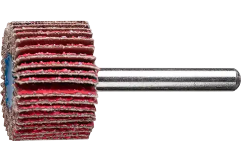 Granulo ceramico rulli a lamelle F Ø 30x20 mm, gambo Ø 6 mm CO-COOL40 asportazione elevata su acciaio inossidabile 1