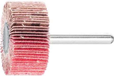 Keramische korrel lamellenslijpstift F Ø 40x20 mm stift-Ø 6 mm CO-COOL120 hoog rendement op edelstaal 1
