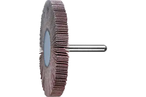 Aluminium oxide mounted flap wheel F dia. 80x10 mm shank dia. 6 mm A150 for fine grinding & finishing 1
