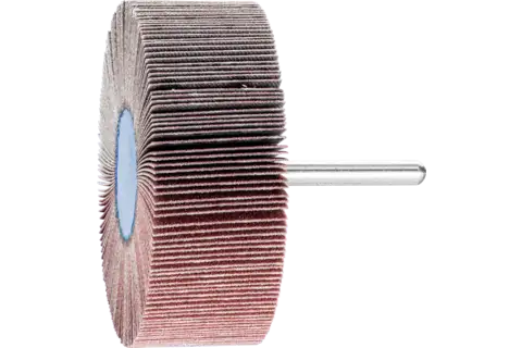 Disco lamelar montado de óxido de alumínio F diâm. 80x30 mm diâm. da haste 6 mm A150 para desbaste fino e acabamento 1
