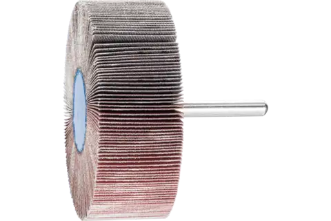Disco lamelar montado de óxido de alumínio F diâm. 80x30 mm diâm. da haste 6 mm A240 para desbaste fino e acabamento 1