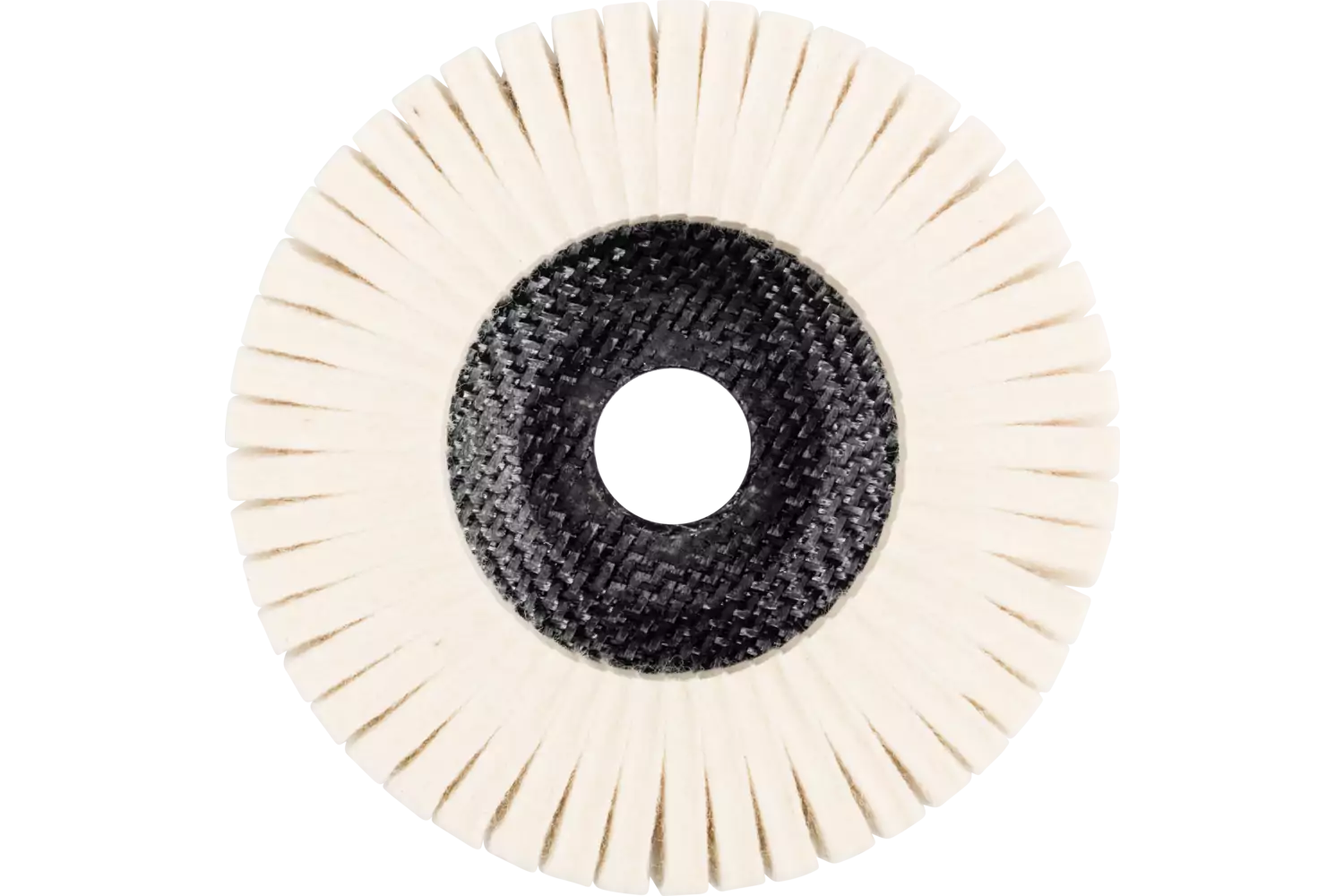 Disco a lamelle di feltro duro FFS Ø 125 mm, foro 22,23 mm per la lucidatura con smerigliatrice angolare 1