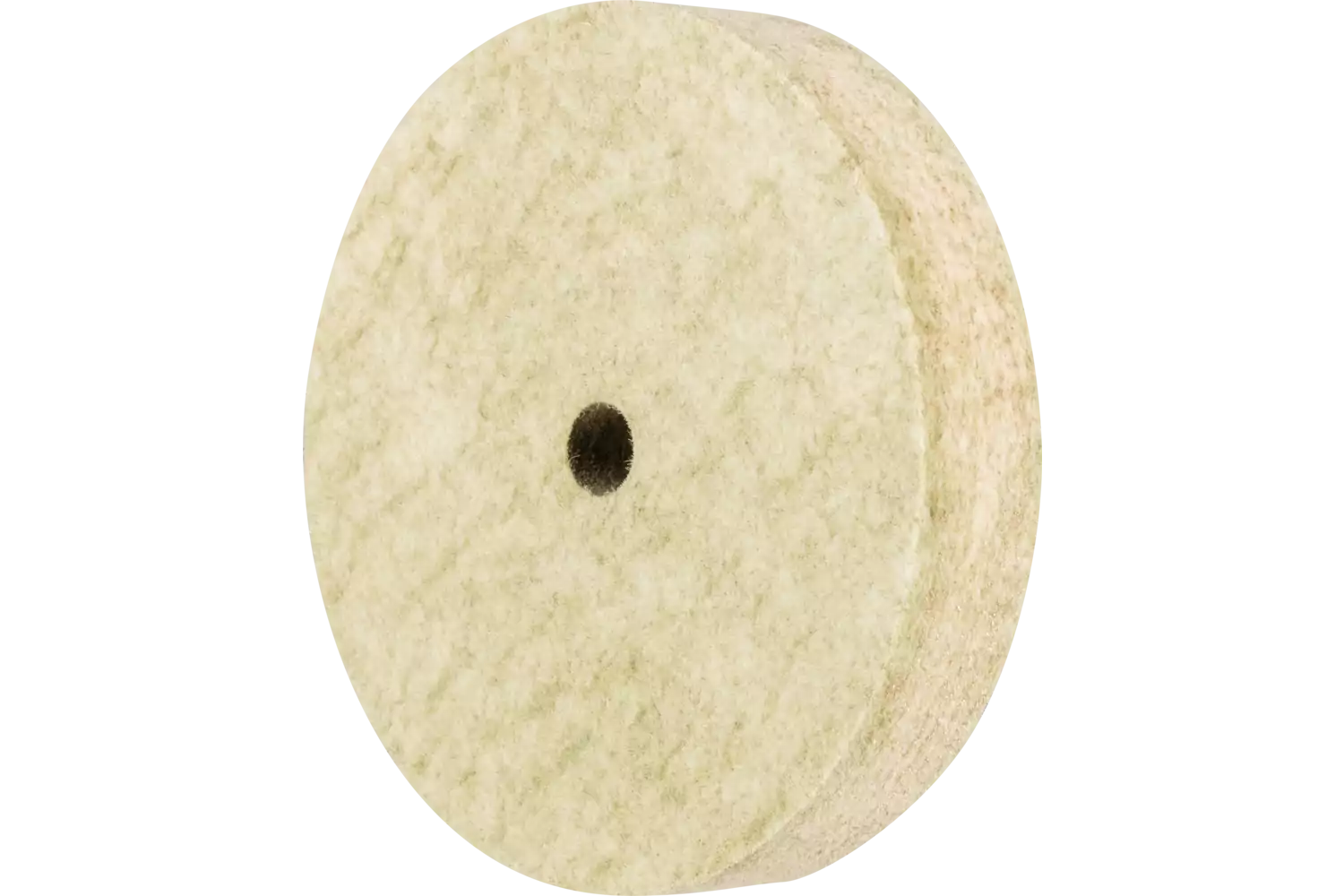 Disco in feltro con inserto in ottone FKSC Ø 100x20 mm foro Ø 10 mm per pre-lucidatura 1