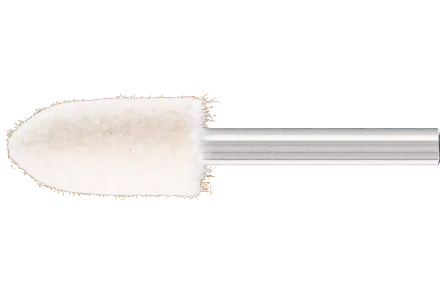 muelas de fieltro de dureza media de forma cónica en punta Ø 15x30 mm, mango Ø 6 mm 1