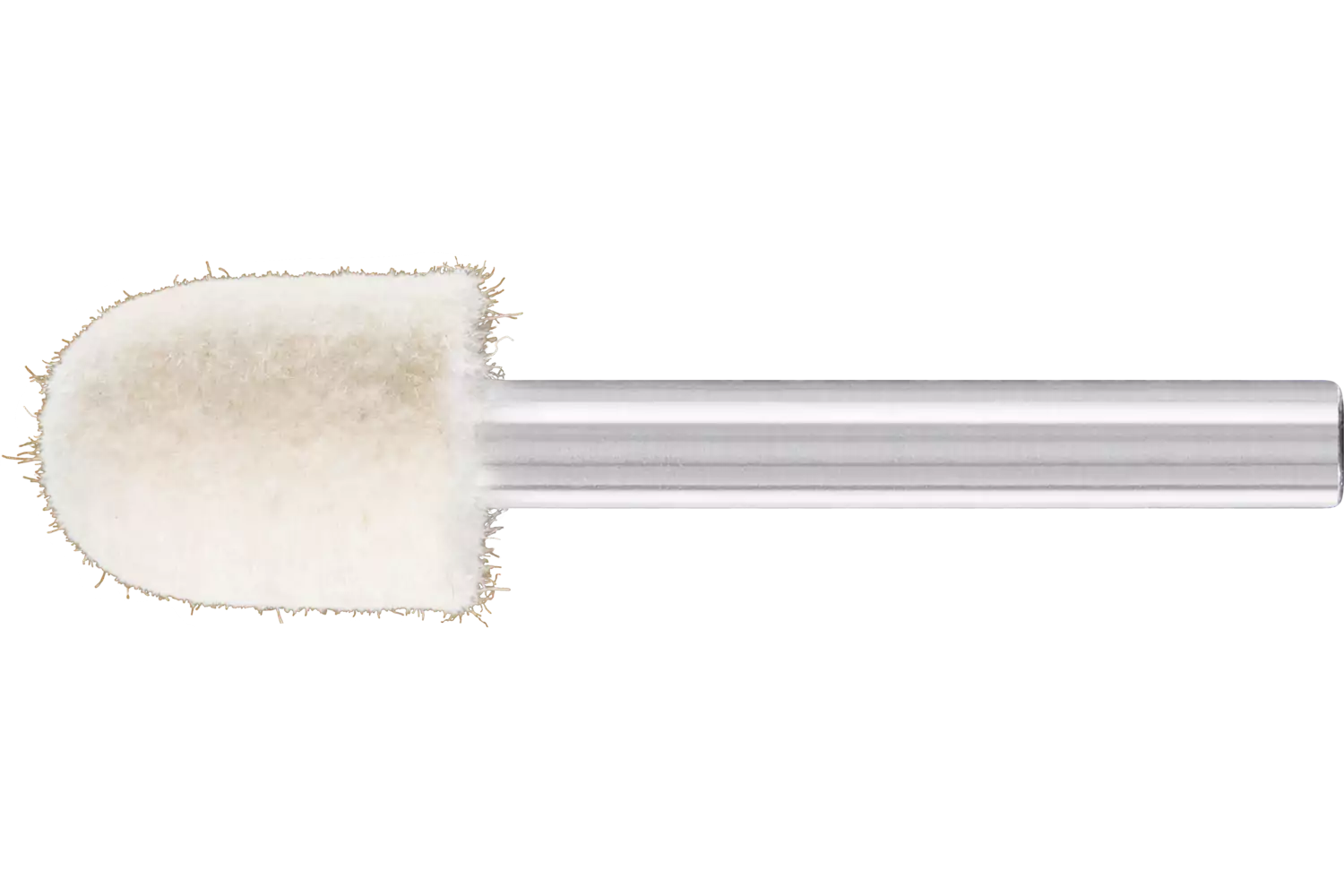 Feltri con gambo per lucidare medio-duri forma cilindrica con testa a sfera Ø 15x20 mm, gambo Ø 6 mm 1