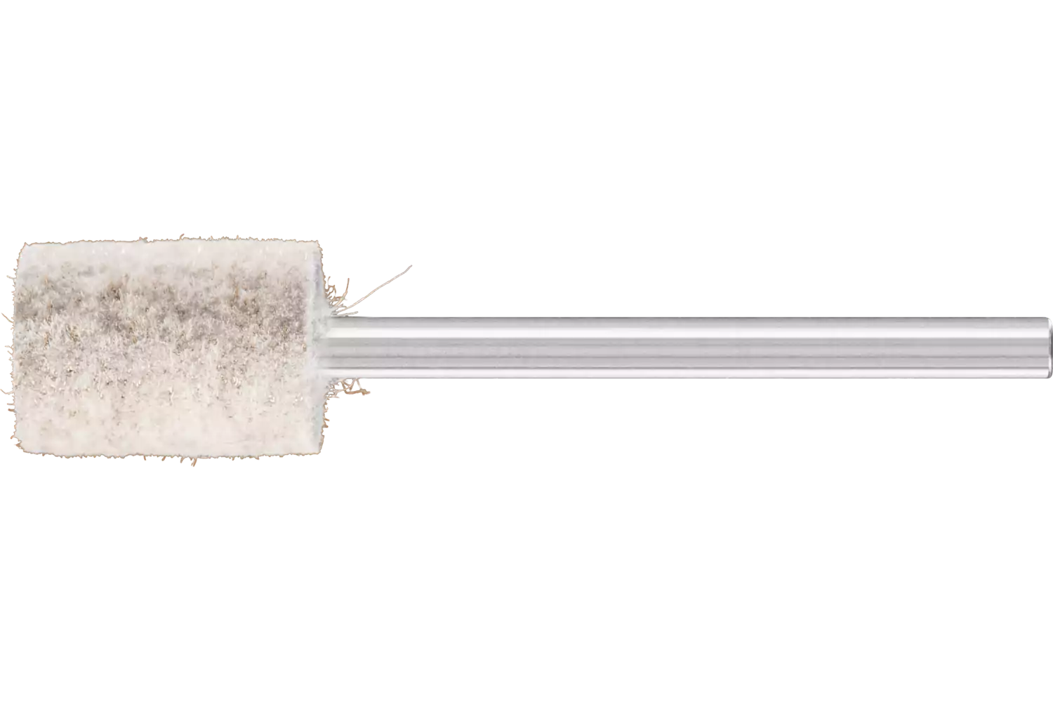 Feltri con gambo per lucidare duri forma cilindrica Ø 10x15 mm, gambo Ø 3 mm con inserto in metallo 1
