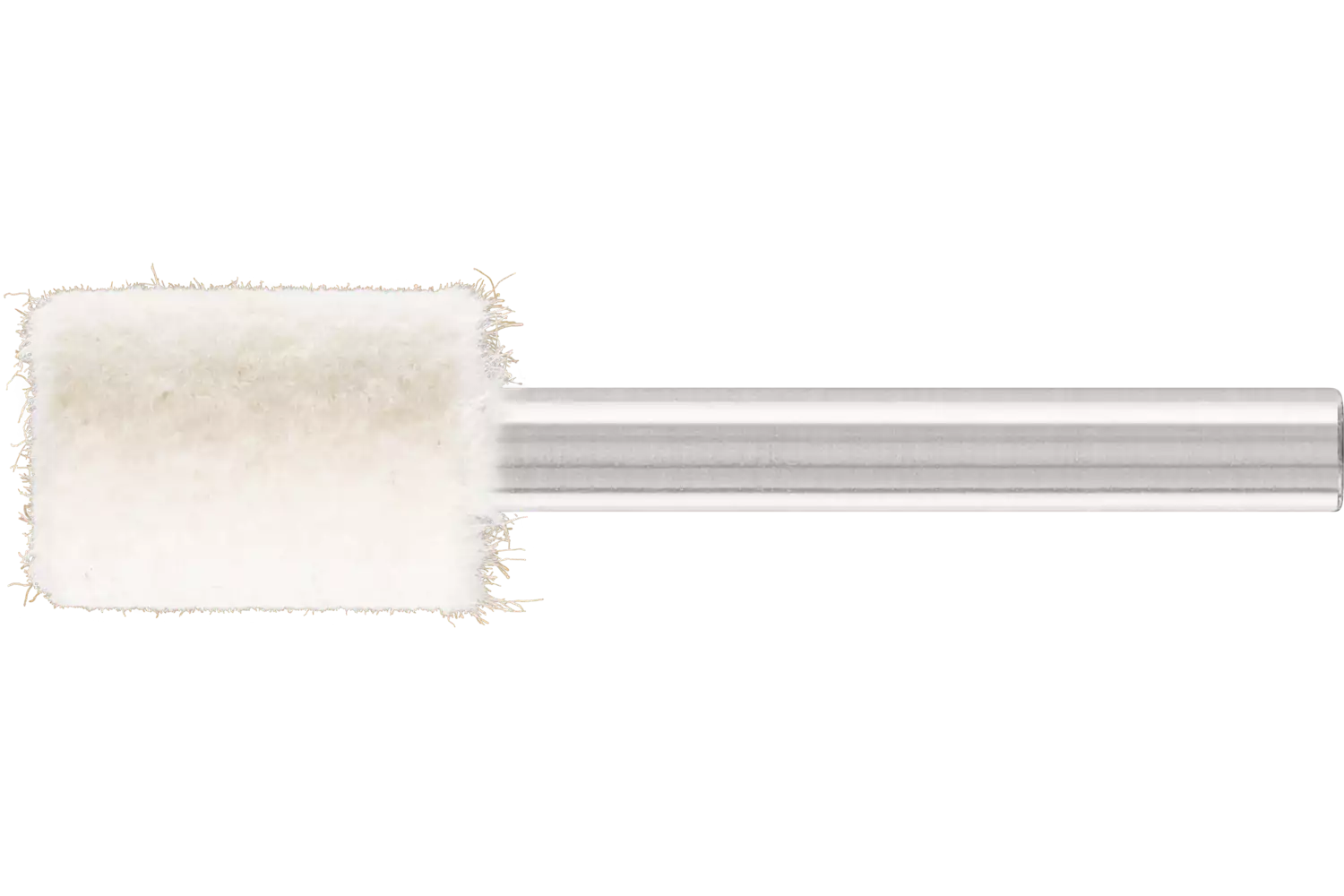 mittelharte Filzpolierstifte Zylinderform mit Stirnbohrung Ø 15x20mm Schaft-Ø 6 mm 1