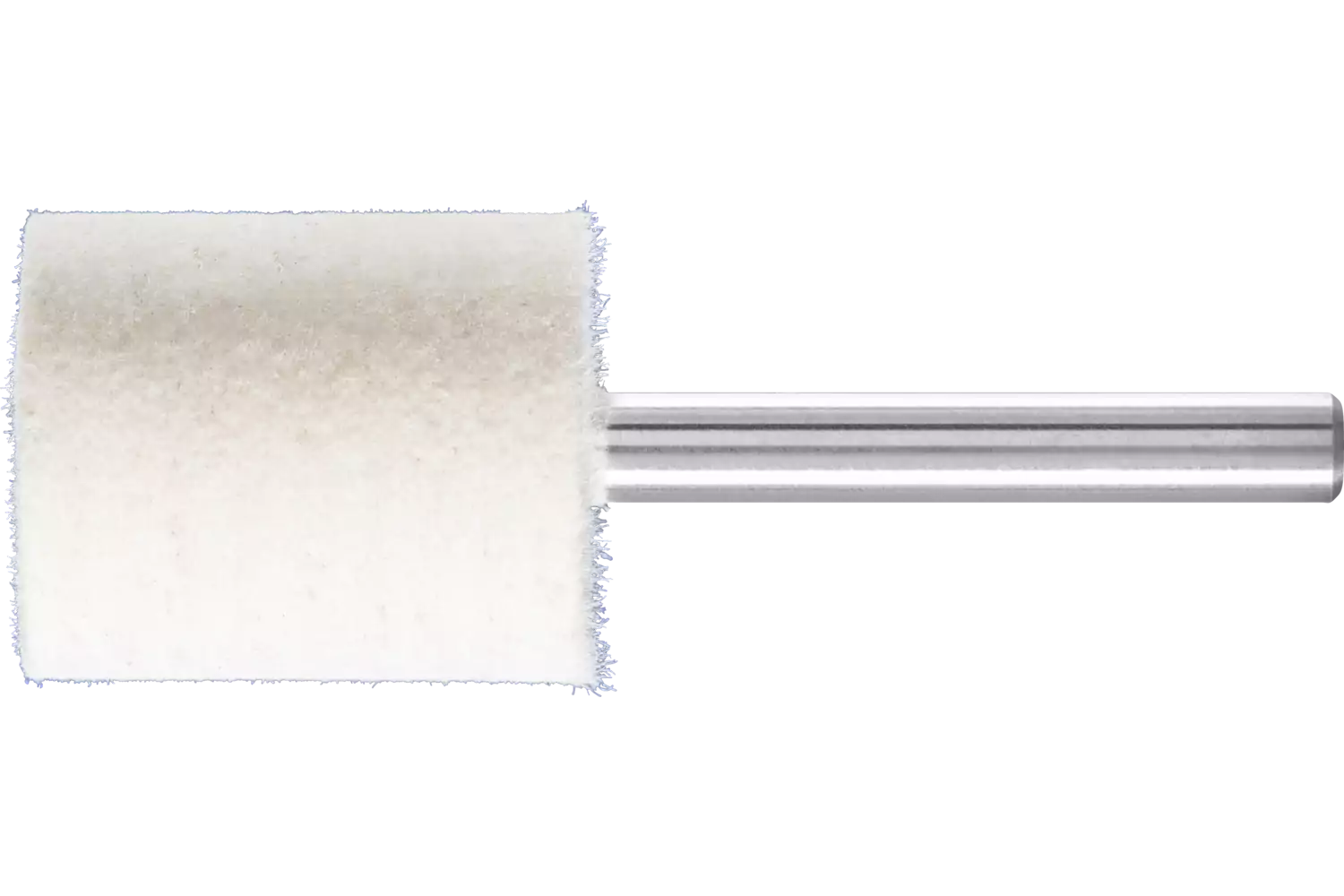 Feltri con gambo per lucidare duri forma cilindrica con foro frontale Ø 25x30 mm, gambo Ø 6 mm 1