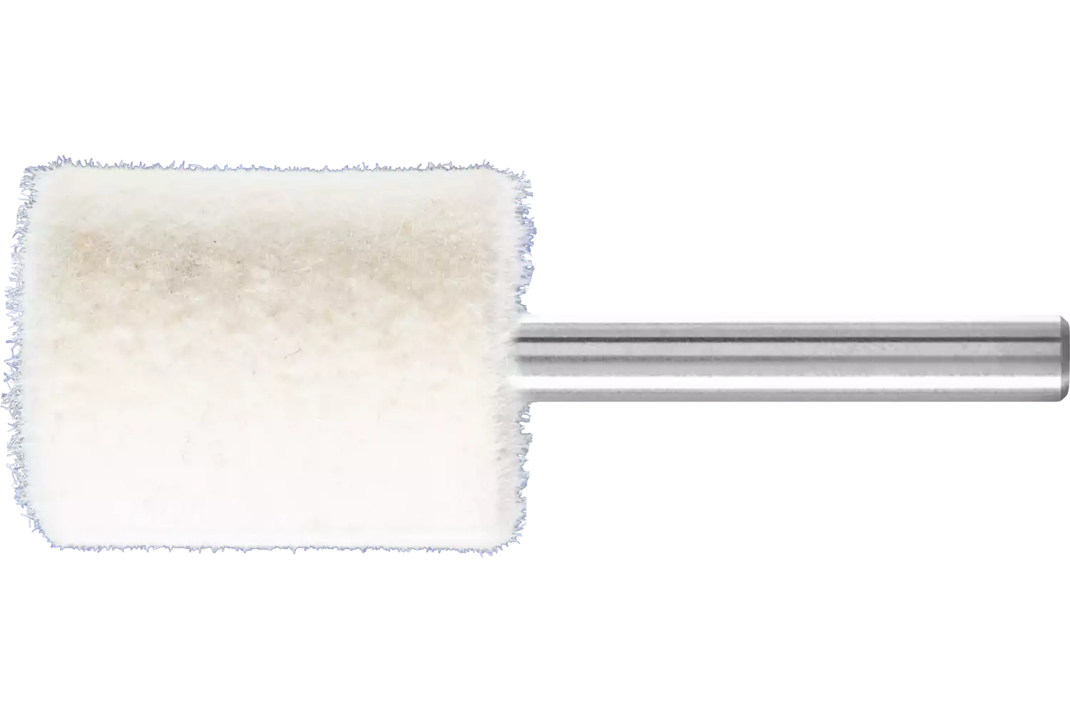 Feltri con gambo per lucidare medio-duri forma cilindrica con foro frontale Ø 25x30 mm, gambo Ø 6 mm 1