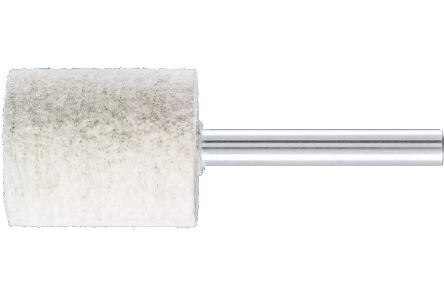 Feltri con gambo per lucidare duri forma cilindrica con foro frontale Ø 25x30 mm, gambo Ø 6 mm con inserto in metallo 1