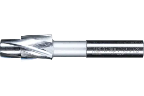 HSS-vlakke verzinkboor met geleidingstap DIN 373 Ø 20,0 mm stift-Ø 12 mm middel voor doorboring 1