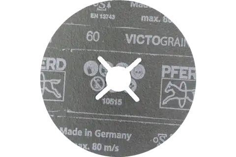 Fiberschijf Ø 100 mm VICTOGRAIN 60 voor het hoogste rendement op staal 2