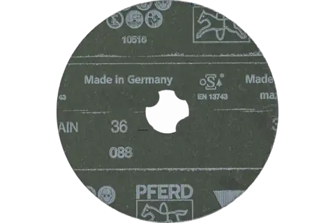 Disco de lija Ø 115 mm VICTOGRAIN 36 para máximo rendimiento en acero 2