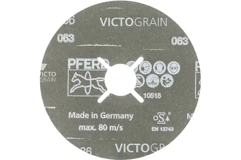 Disco in fibra Ø 115 mm VICTOGRAIN-COOL36 per acciaio e acciaio inossidabile 2