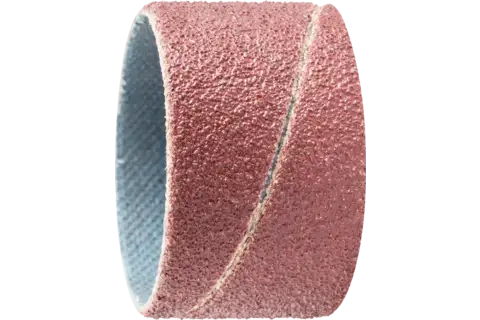 Abrasive spiral bands cylindrical