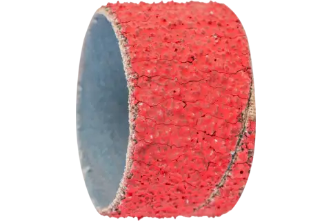 Ceramic oxide grain abrasive spiral band GSB cylindrical dia. 38x25 mm CO-COOL36 maximum stock removal on stainless steel 1