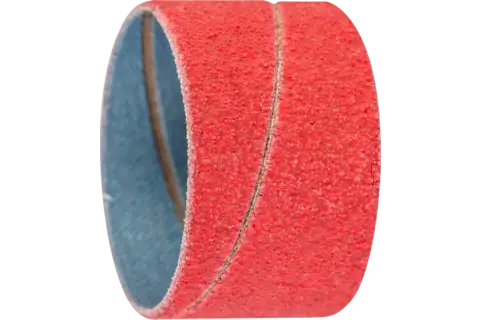 Ceramic oxide grain abrasive spiral band GSB cylindrical dia. 38x25 mm CO-COOL80 maximum stock removal on stainless steel 1